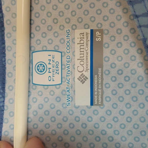 Columbia PFG Freezer 111 Dress Omni-Freeze Zero Size Small Sweat Activated Cooli - Picture 3 of 11